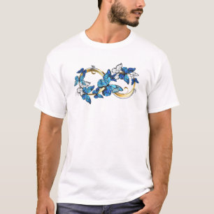 T-shirt Symbole infini de papillons Morpho bleus