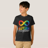 T-shirt Symbole infini de sensibilisation et d'acceptation (Devant entier)