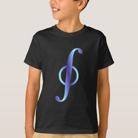 T-shirt Symbole intégrale de courbe path intégralement (Devant)