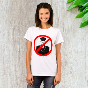 T-shirt Symbole Interdit aux Chauffeurs Avertissement Drôl