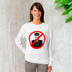 T-shirt Symbole interdit de chauffeur drôle avertissement
