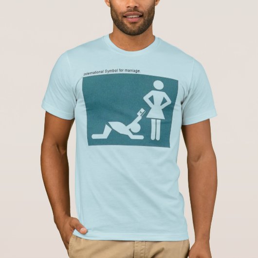 T-shirt symbole international de mariage (Devant)
