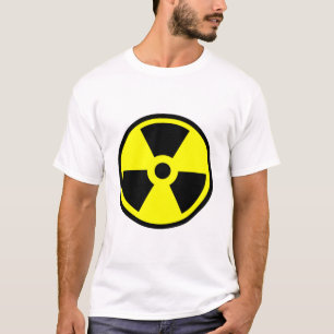 T-shirt Symbole jaune et noir radioactif