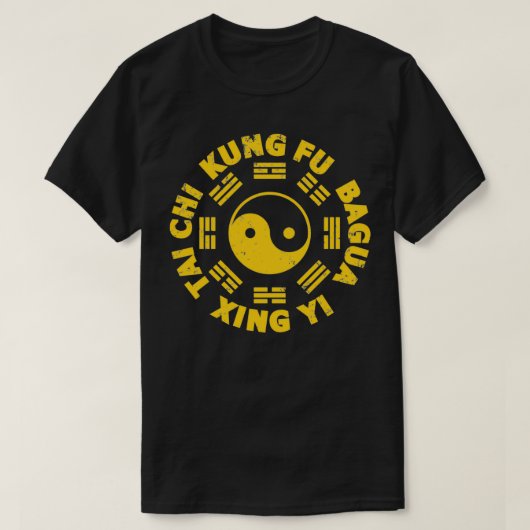 T-shirt SYMBOLE KUNG FU Tai Chi Xingyi Bagua (Design devant)