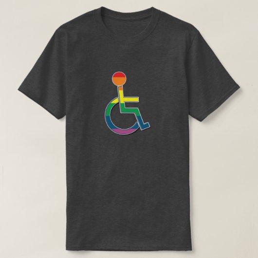 T-shirt Symbole LGBT Pride désactivé (Design devant)