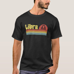 T-shirt Symbole Libra Zodiac les années 70 Hippie Style 4