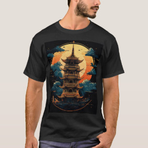 T-shirt Symbole Logo de la pagode2 Art numérique