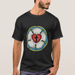 T-shirt Symbole luthérien Luther Seal Rose Croix chrétienn