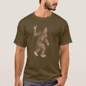 T-shirt Symbole main Bigfoot Rock et Roll Sasquatch Croire (Devant)