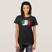 T-shirt Symbole main du drapeau italien Geste main Italian (Devant entier)
