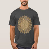 T-shirt Symbole Mandala d'or de luxe T-shirt. (Devant)