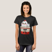 T-shirt Symbole mathématique Pi Pot de poulet cool pour le (Devant entier)
