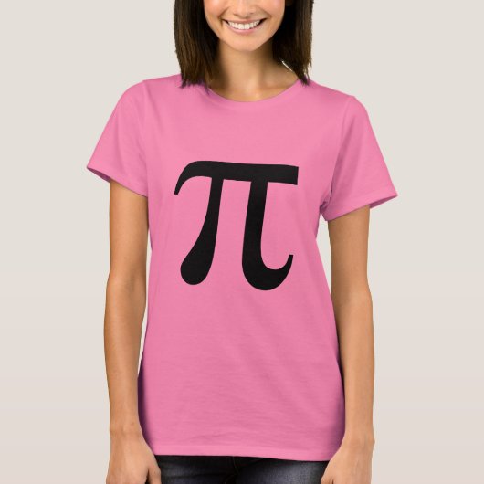 T-shirt Symbole mathématiques Pi grec (Devant)