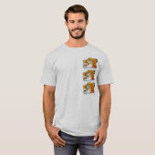 T-shirt Symbole maya Jaguar (Devant entier)
