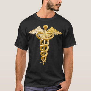 T-shirt SYMBOLE Médicale DE CADUÉE D'OR