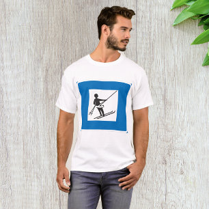 T-shirt Symbole minimaliste de la remontée mécanique avec 