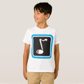 T-shirt Symbole musical minimaliste Gras (Devant entier)