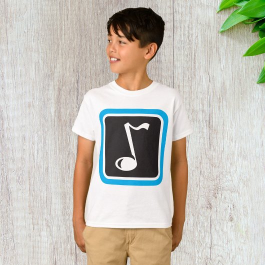T-shirt Symbole musical minimaliste Gras