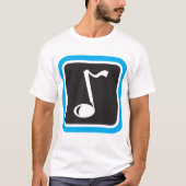 T-shirt Symbole musical minimaliste Gras (Devant)