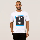 T-shirt Symbole musical minimaliste Gras (Devant entier)