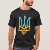 T-shirt SYMBOLE NATIONAL ukrainien Trident I stand With Uk (Devant)