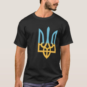 T-shirt SYMBOLE NATIONAL ukrainien Trident I stand With Uk