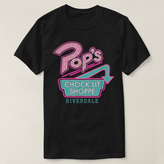 T-shirt Symbole néon de Riverdale Pop (Design devant)