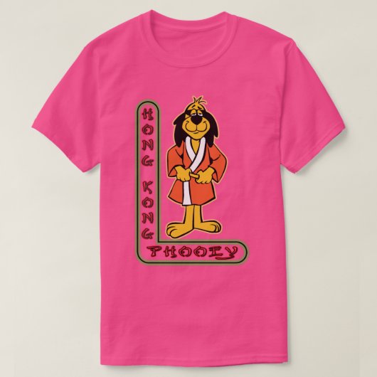 T-shirt Symbole néon Hong Kong Phooey Chinatown (Design devant)