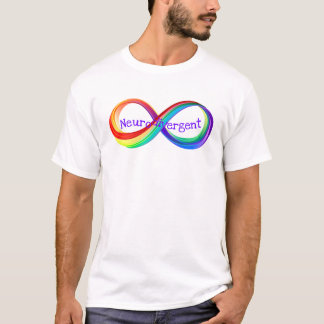 T-shirt Symbole Neurodivergent Rainbow Infinity