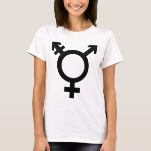 T-shirt Symbole noir de transsexuel