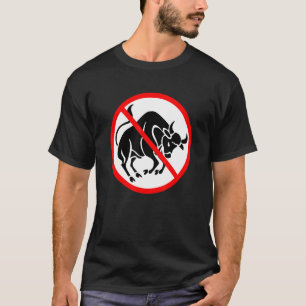T-shirt Symbole non à Bull Interdit Sarcasme Humour Hips C