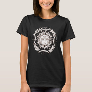 T-shirt Symbole occulte occulte de Grunge Soleil foncé