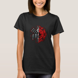 T-shirt SYMBOLE PARÉDIQUE DE FER Drapeau AMÉRICAIN