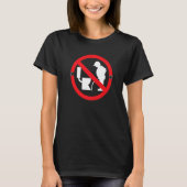 T-shirt Symbole Pee No Peeing Lazy Halloween (Devant)