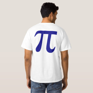 T-shirt Symbole Pi Bleu Marine