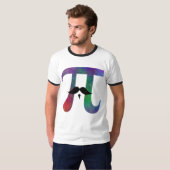 T-shirt Symbole Pi Moustache (Devant entier)