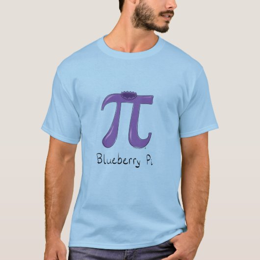 T-shirt Symbole Pi Myrtille Prof de Math (Devant)