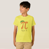 T-shirt Symbole Pi Peach Math Funny (Devant entier)