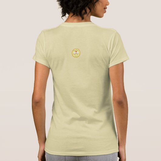 T-shirt Symbole Pi Peach Math Funny (Dos)