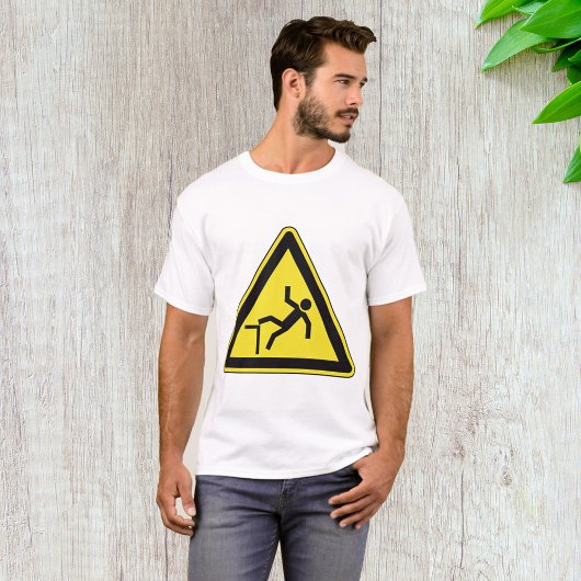 T-shirt Symbole piéton à cordon de prudence