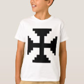 T-shirt Symbole Pixel Art Black Cross (Devant)