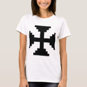 T-shirt Symbole Pixel Art Black Cross (Devant)