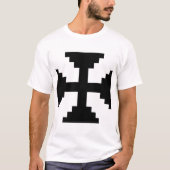 T-shirt Symbole Pixel Art Black Cross (Devant)