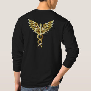 T-shirt Symbole Polygonal Or Caduceus