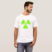 T-shirt Symbole radioactif vert néon, Chartreuse (Devant entier)
