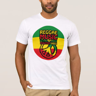 T-shirt Symbole Reggae et Paix avec citations positives