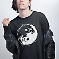 Symbole religieux Dark Yin Yang Vampire Crâne