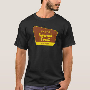 T-shirt Symbole rétro de la forêt nationale de Kaibab Ariz