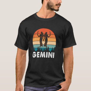 T-shirt SYMBOLE RÉtro Gemini Zodiaque Horoscope