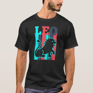 T-shirt SYMBOLE RÉtro vintage Leo Zodiac